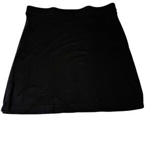 Basic Black Bodycon Mini Skirt – Stretchy Pull-On Skirt Size Small
